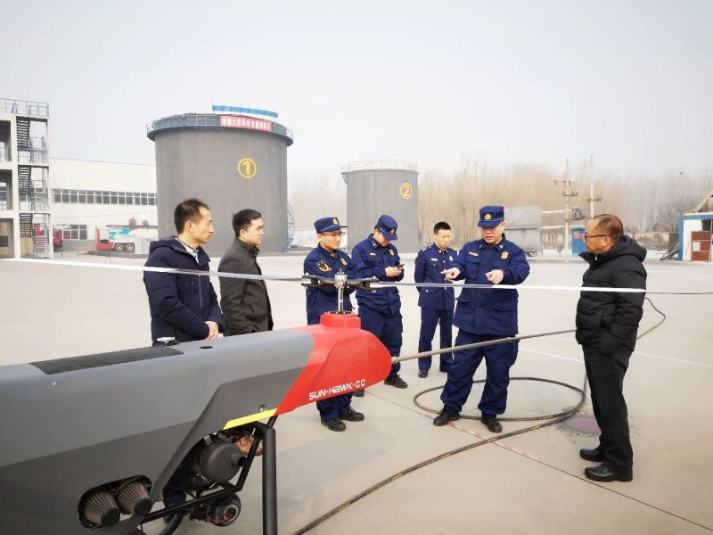 鄭州市消防救援支隊(duì)參謀長(zhǎng)李隆對(duì)獵鷹消防科技項(xiàng)目研發(fā)工作觀摩指導(dǎo)